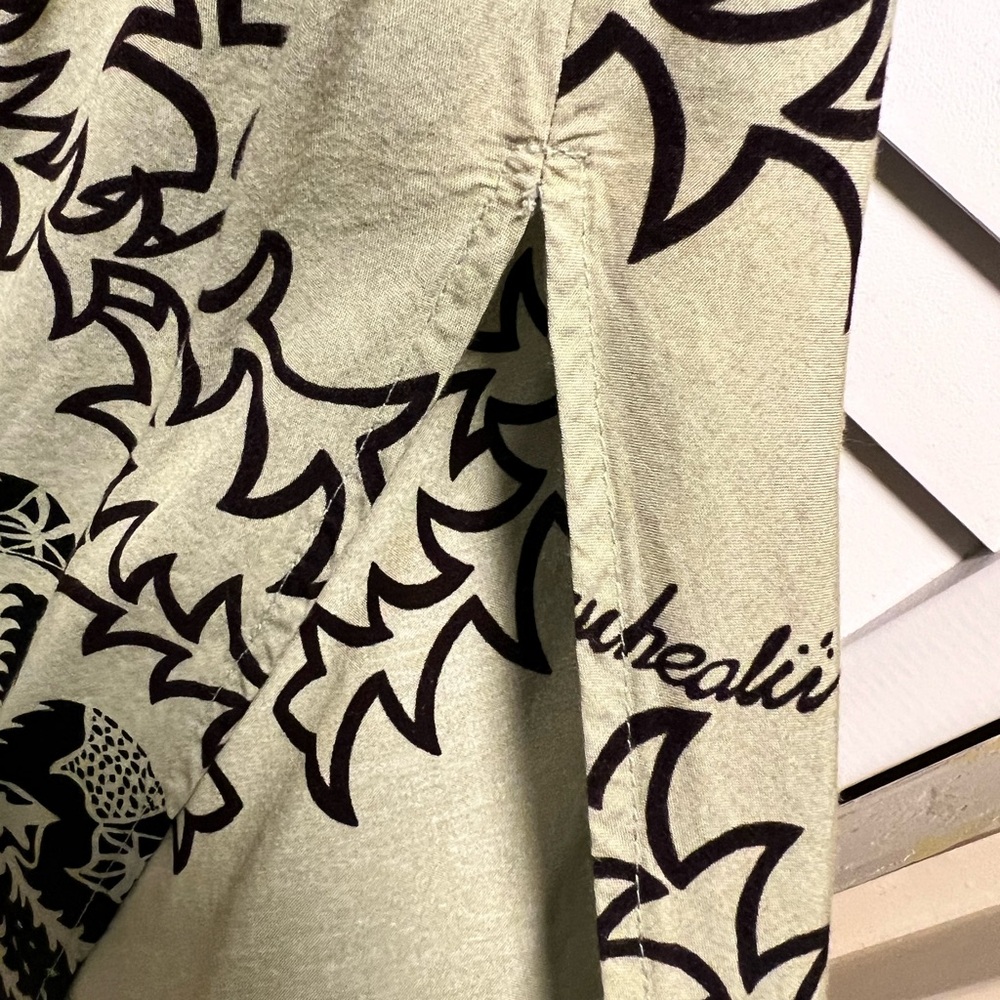 COPY - Manuhealii Black and Tan Slip Dress Spaghetti Strap Resort Wear - Picture 11 of 13